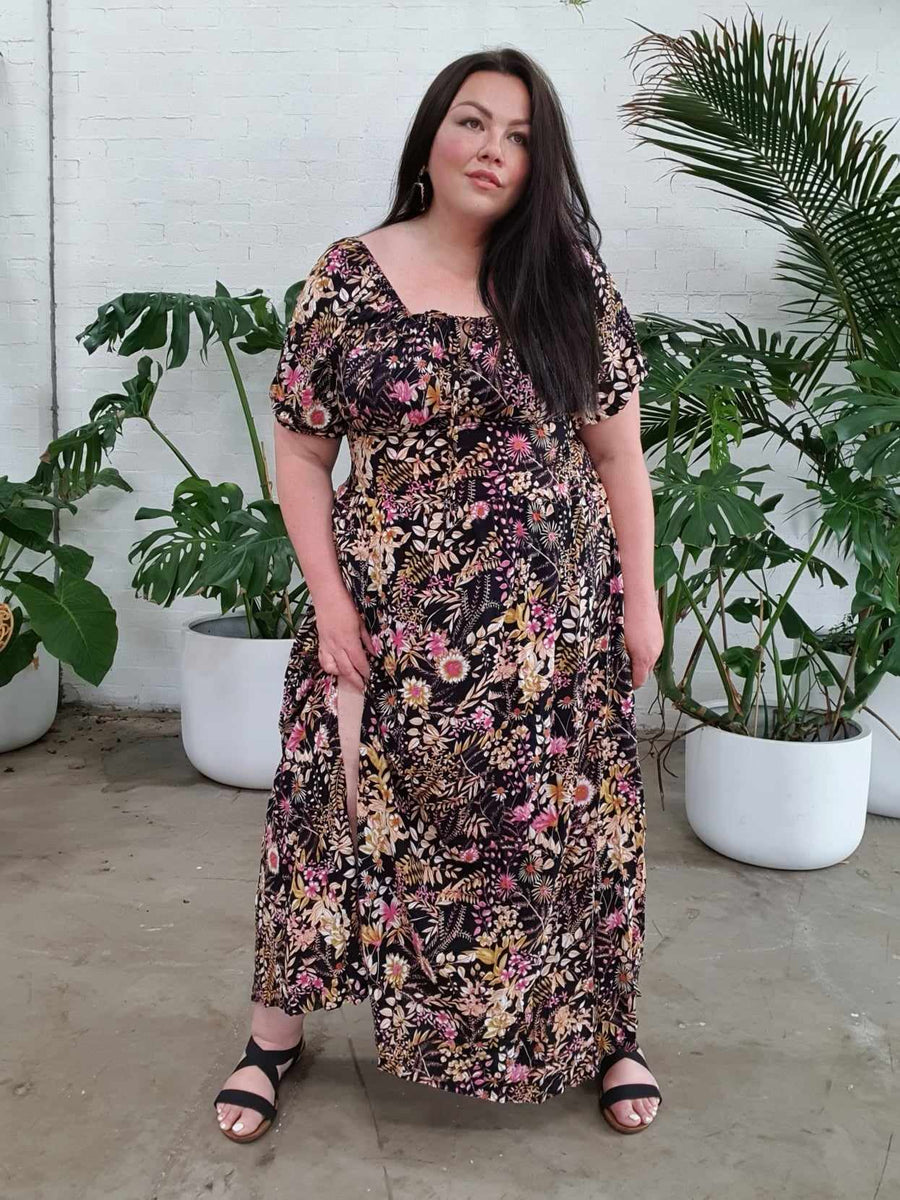 Helena Convertible Dress // Black Wildflower