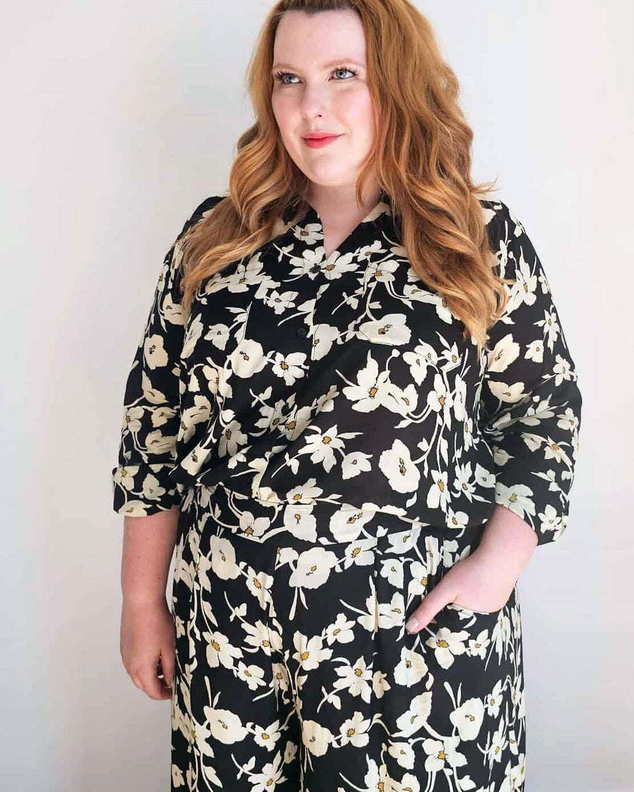 Nina Shirt // Mono Floral