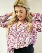 Nina Shirt // Pink Wildflower