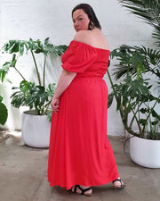 Helena Convertible Dress // Red
