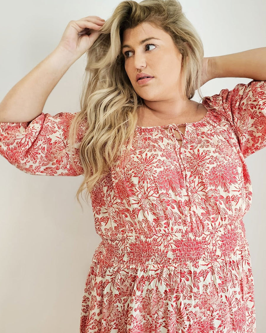 Stevie Dress // Red Dahlia