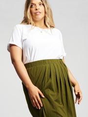 Tulip Wrap Skirt // Fatigue