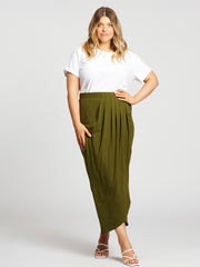 Tulip Wrap Skirt // Fatigue
