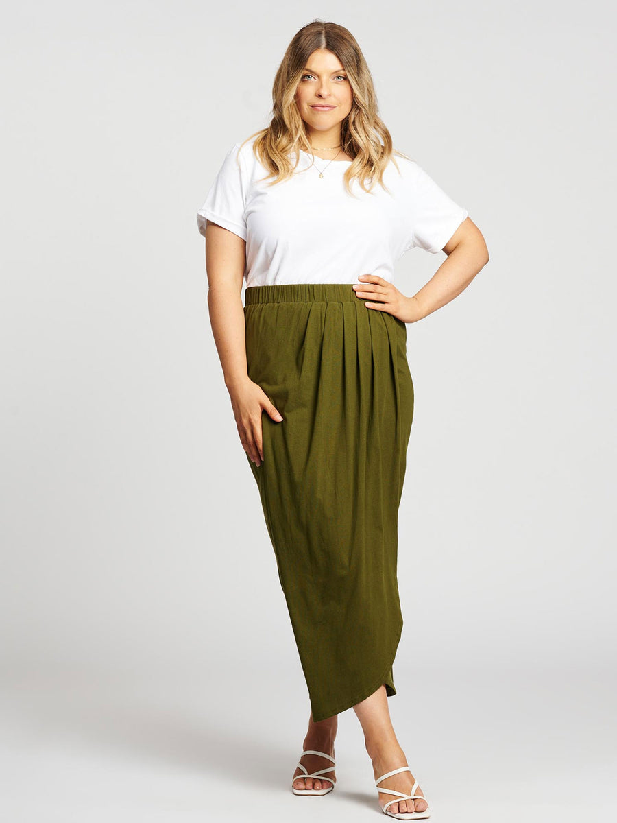 Tulip Wrap Skirt // Fatigue