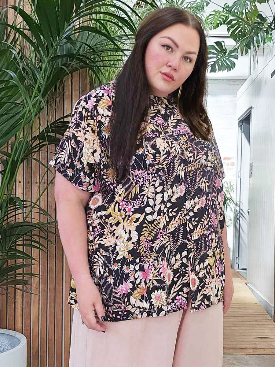 Harvest Shirt // Black Wildflower