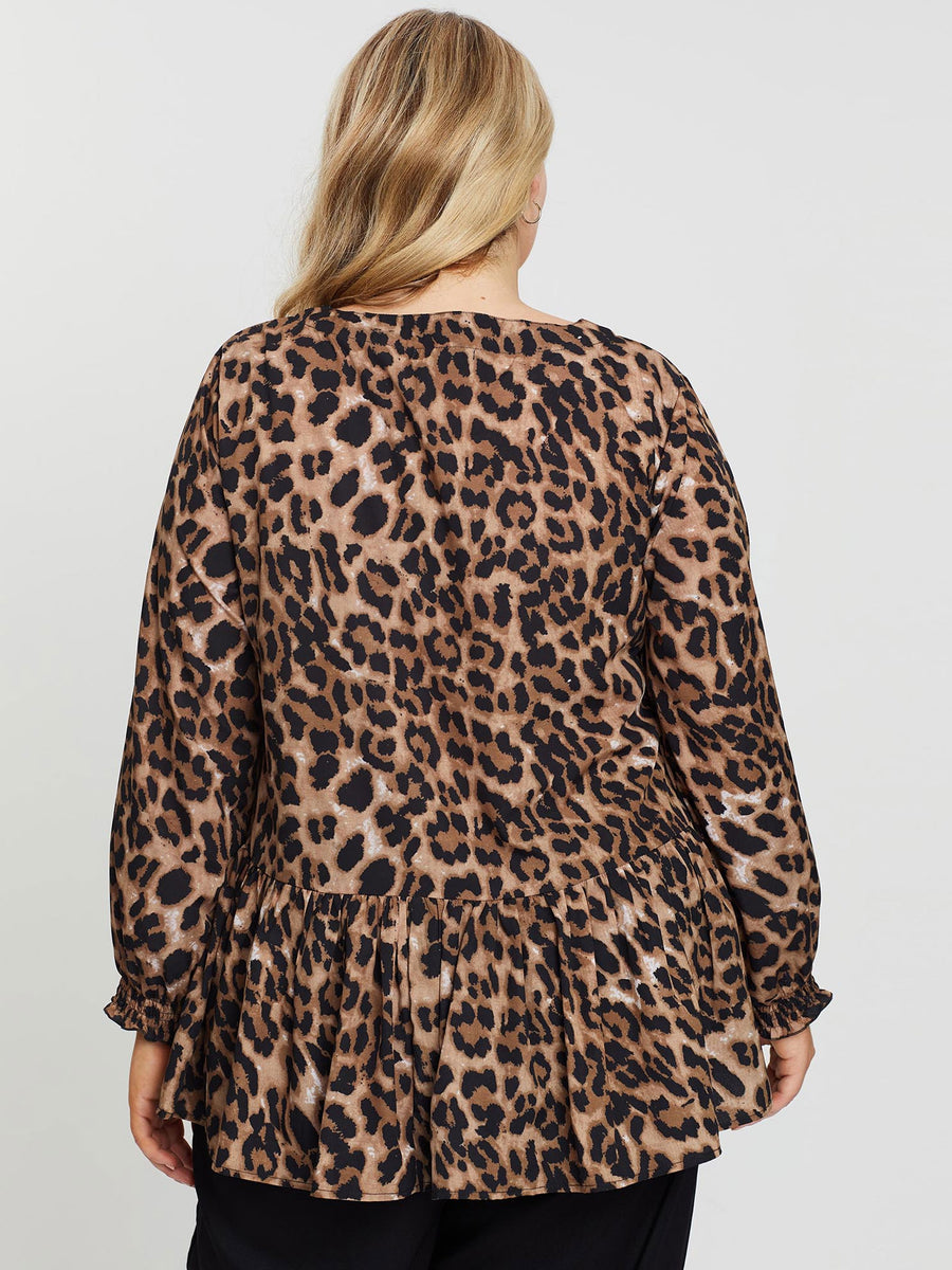 Isla Blouse // Leopard