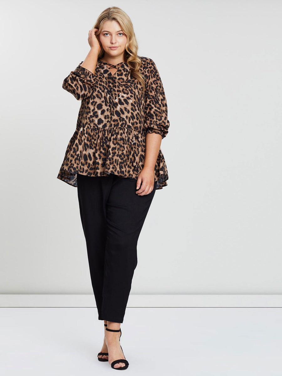 Isla Blouse // Leopard