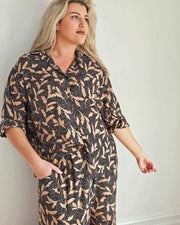 Nina Shirt // Leaf Multi - Now available from size 8 to 26