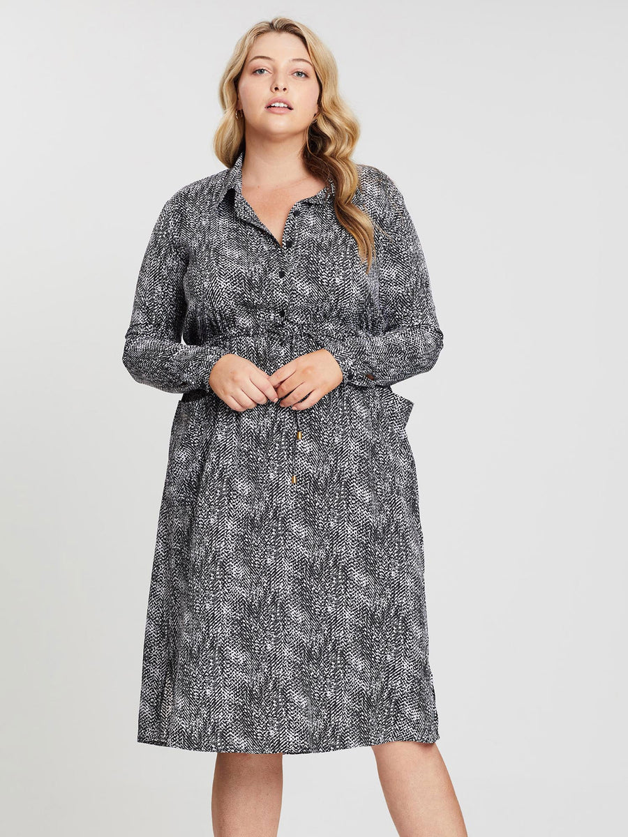 Milan Shirt Dress // Scatter