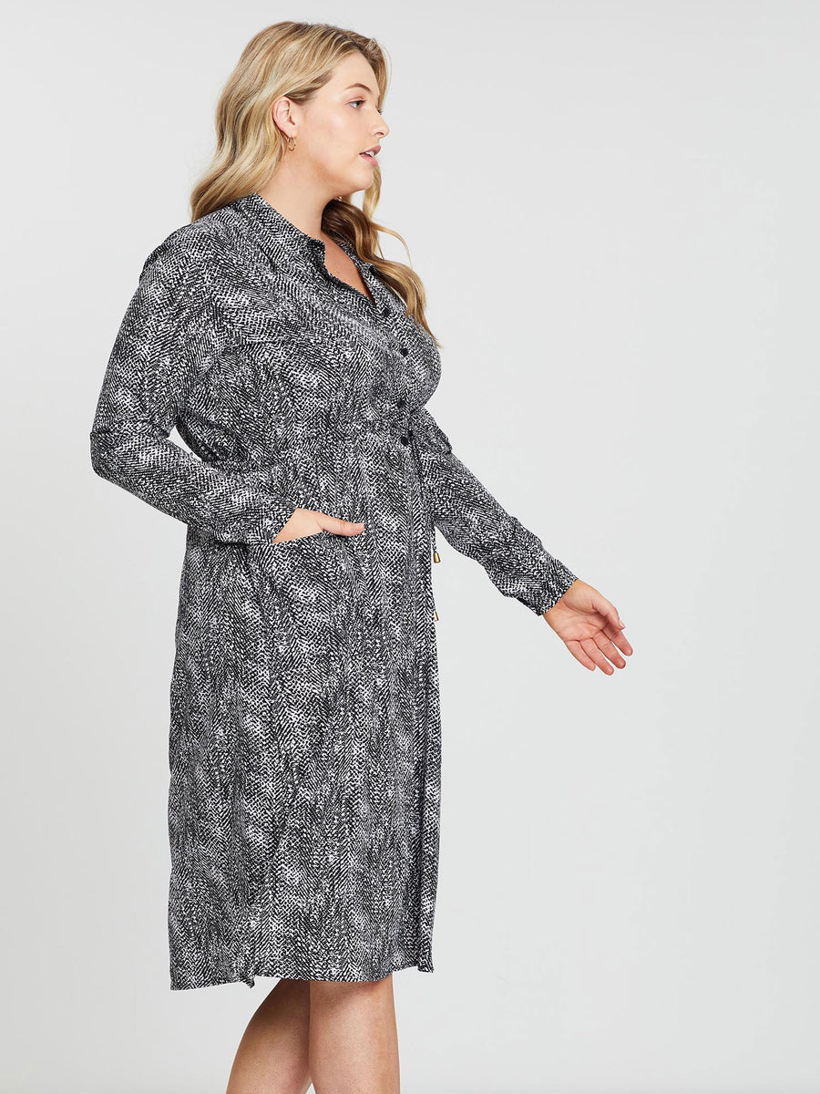 Milan Shirt Dress // Scatter