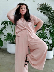 Harvest Shirt // Pink Linen