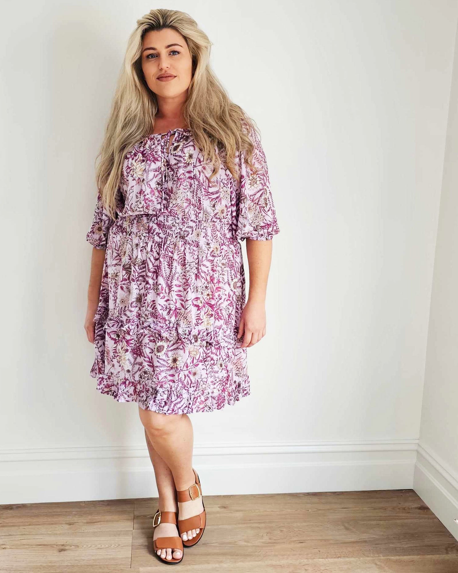 Stevie Dress // Pink Wildflower