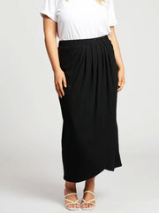 Tulip Wrap Skirt // Black