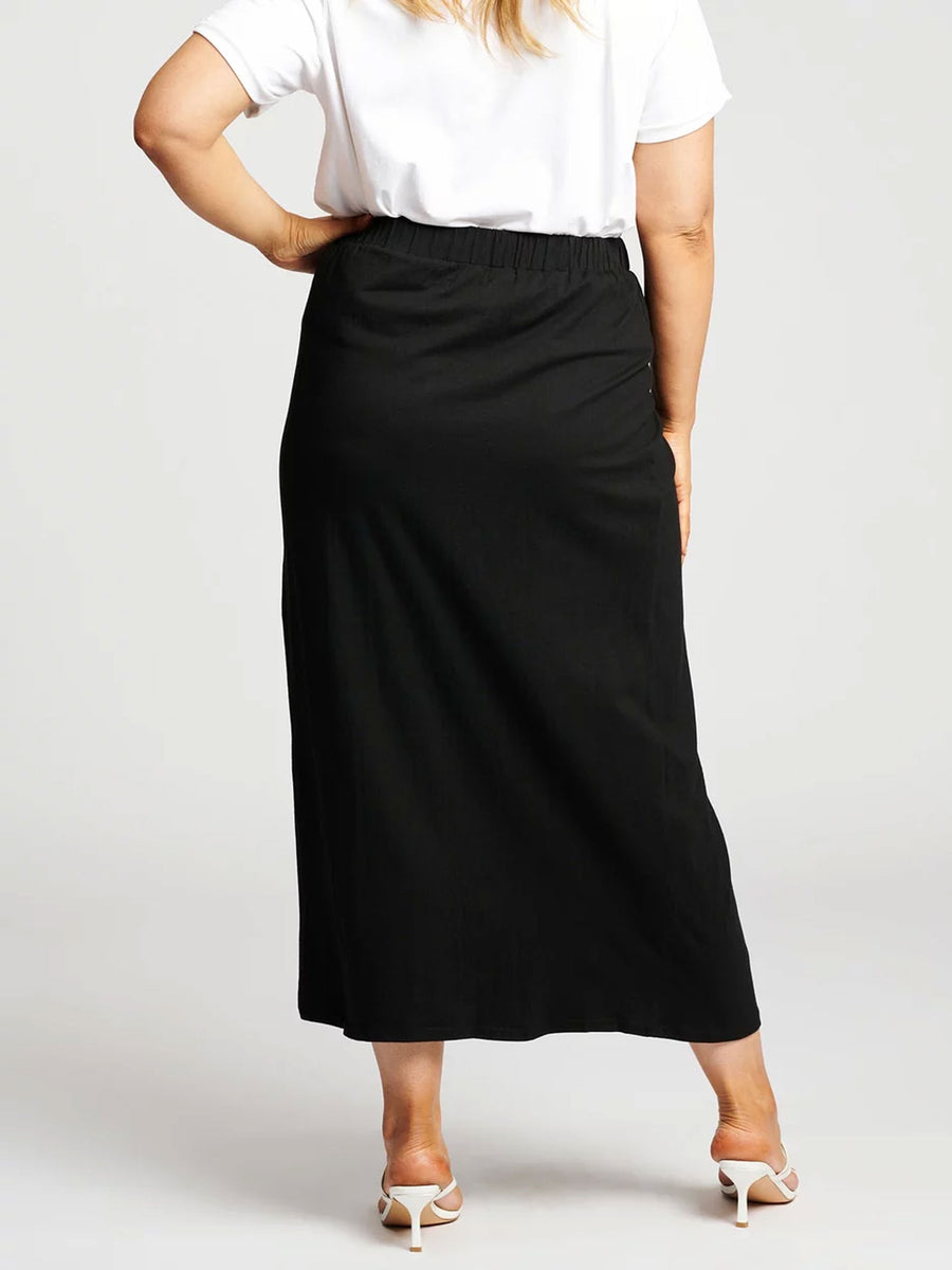 Tulip Wrap Skirt // Black