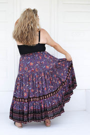 Delilah Full Maxi Skirt // Lilac Multi