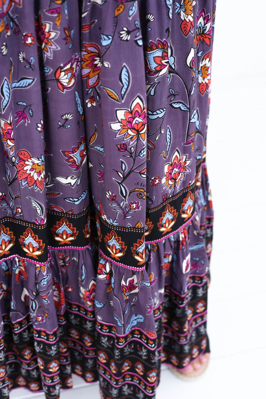 Delilah Full Maxi Skirt // Lilac Multi