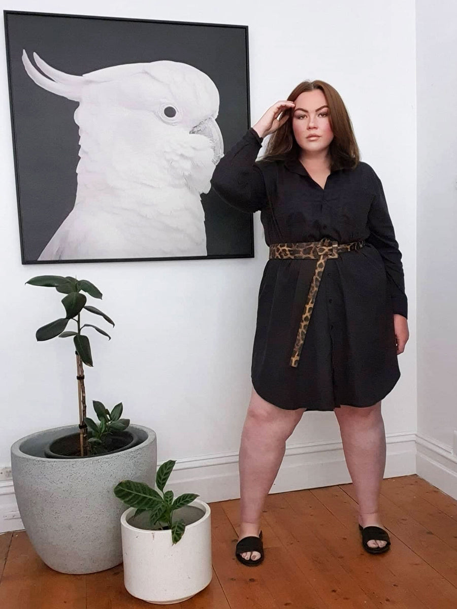 Boyfriend Shirt Dress // Black