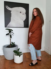 Boyfriend Shirt Dress // Cinnamon