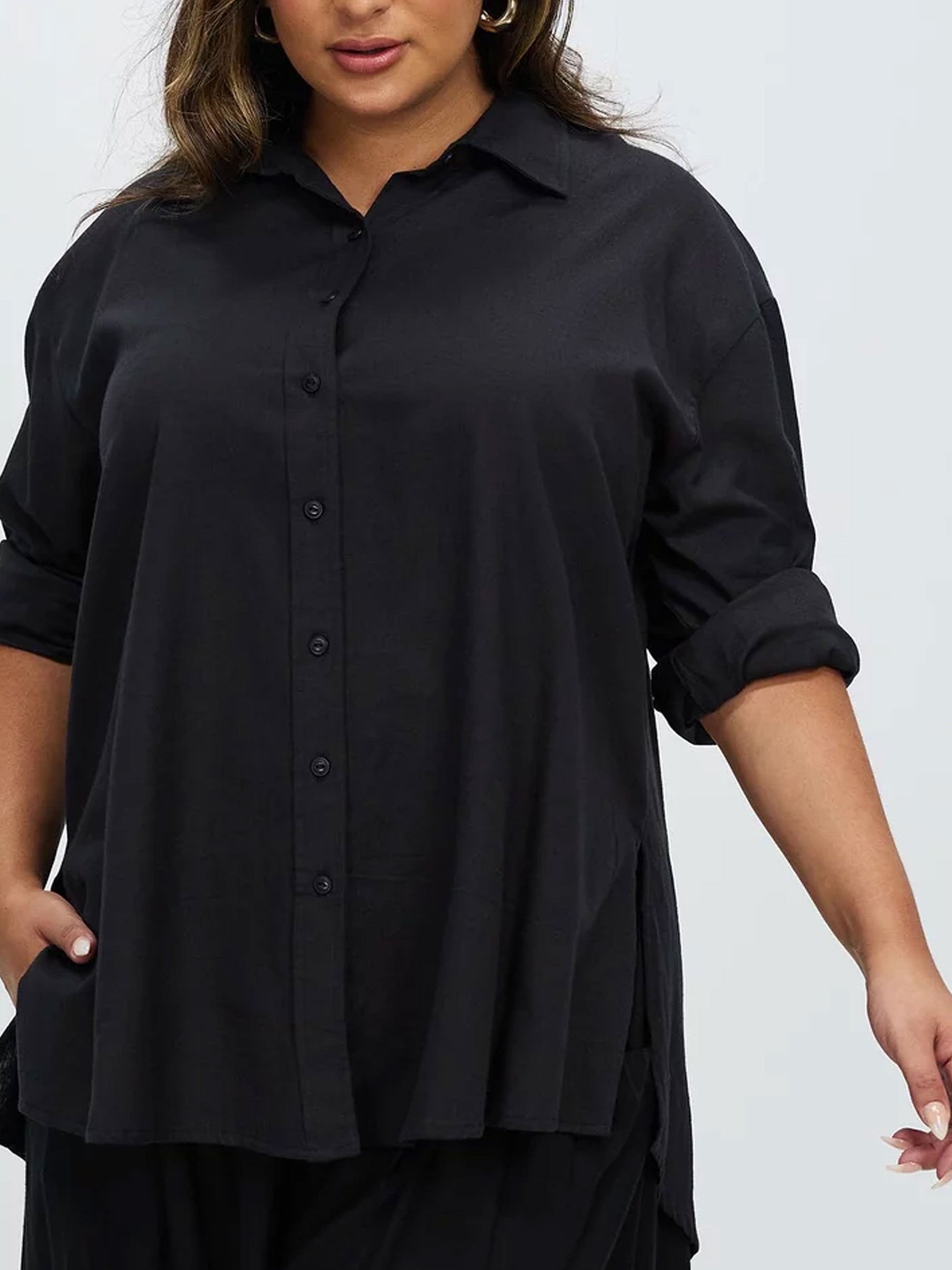 Classic Tunic Shirt // Black