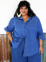 Classic Tunic Shirt // Chambray Denim