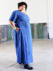 Hadley Maxi Wrap Dress // Chambray Denim