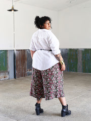 Wide Leg Cropped Chelsea Pant // Rokewood Print