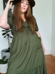 Tropical Maxi Dress // Sage