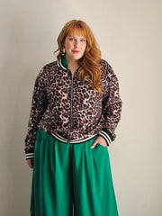 Leopard Print Sukajan Bomber with Snake Patch // Limited Edition Pre-Sale