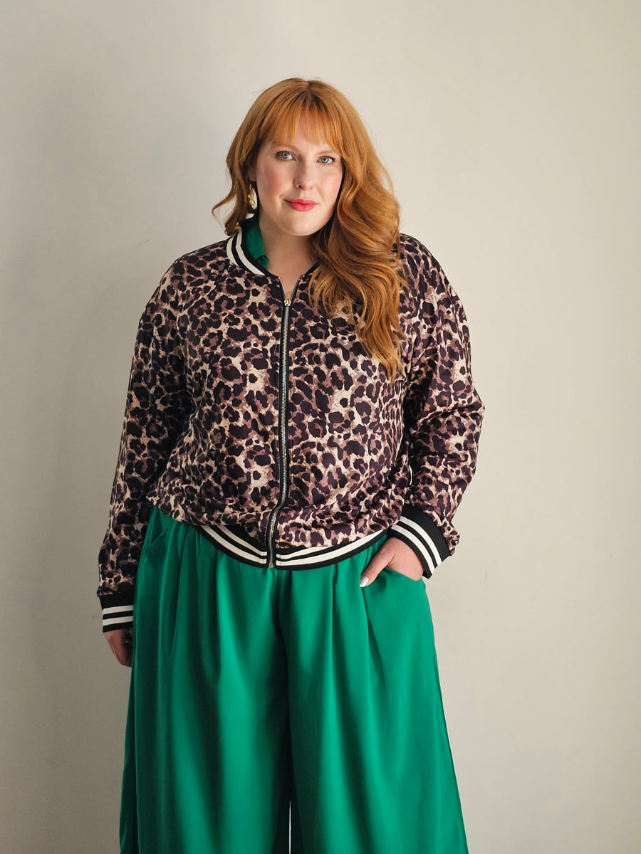 Leopard Print Sukajan Bomber with Snake Patch // Limited Edition Pre-Sale