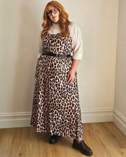 Maxi Slip Dress // Leopard Print