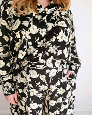 Palazzo Wide Leg Pants //Mono Floral