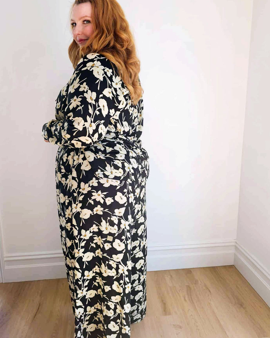 Palazzo Wide Leg Pants //Mono Floral