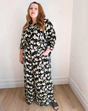 Palazzo Wide Leg Pants //Mono Floral