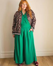 Palazzo Wide Leg Pants // Kelly Green