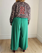 Palazzo Wide Leg Pants // Kelly Green