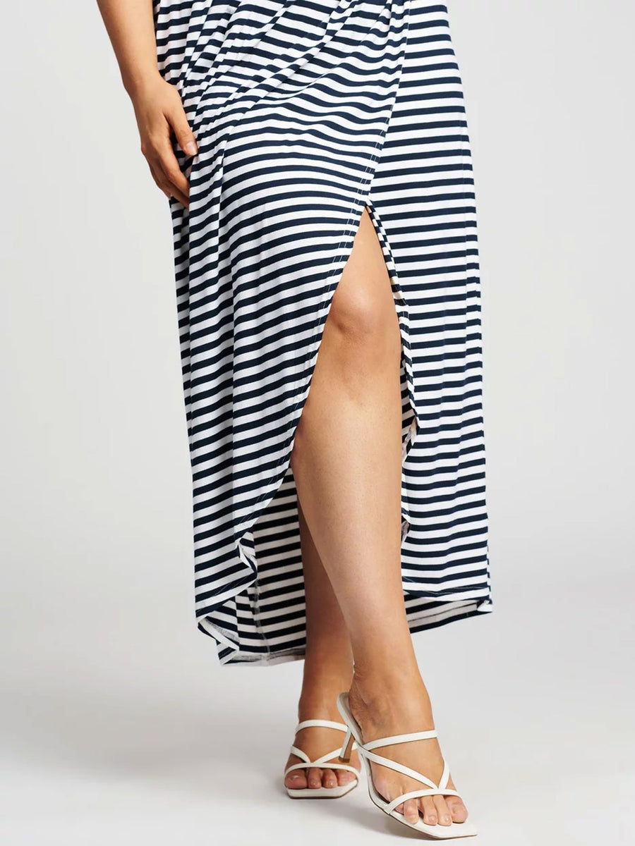 Tulip Wrap Skirt // Stripe