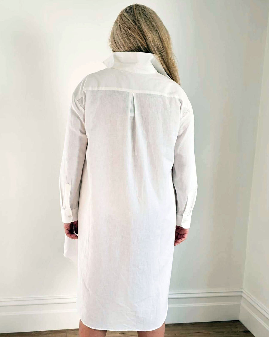 Boyfriend Shirt Dress // White