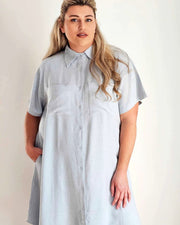 Girlfriend Shirt Dress // Sky Blue