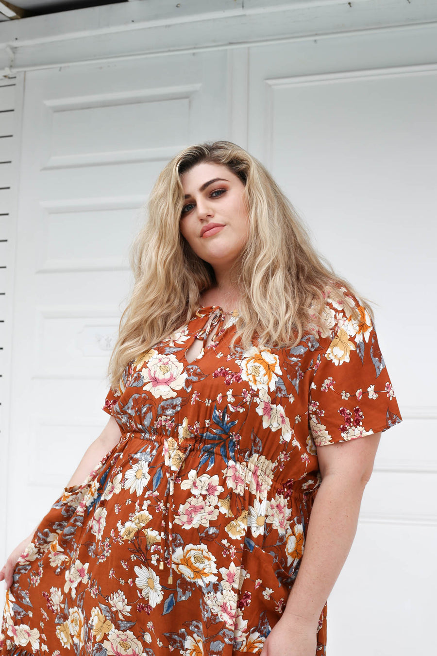 Tropical Maxi Dress // Cinnamon Floral
