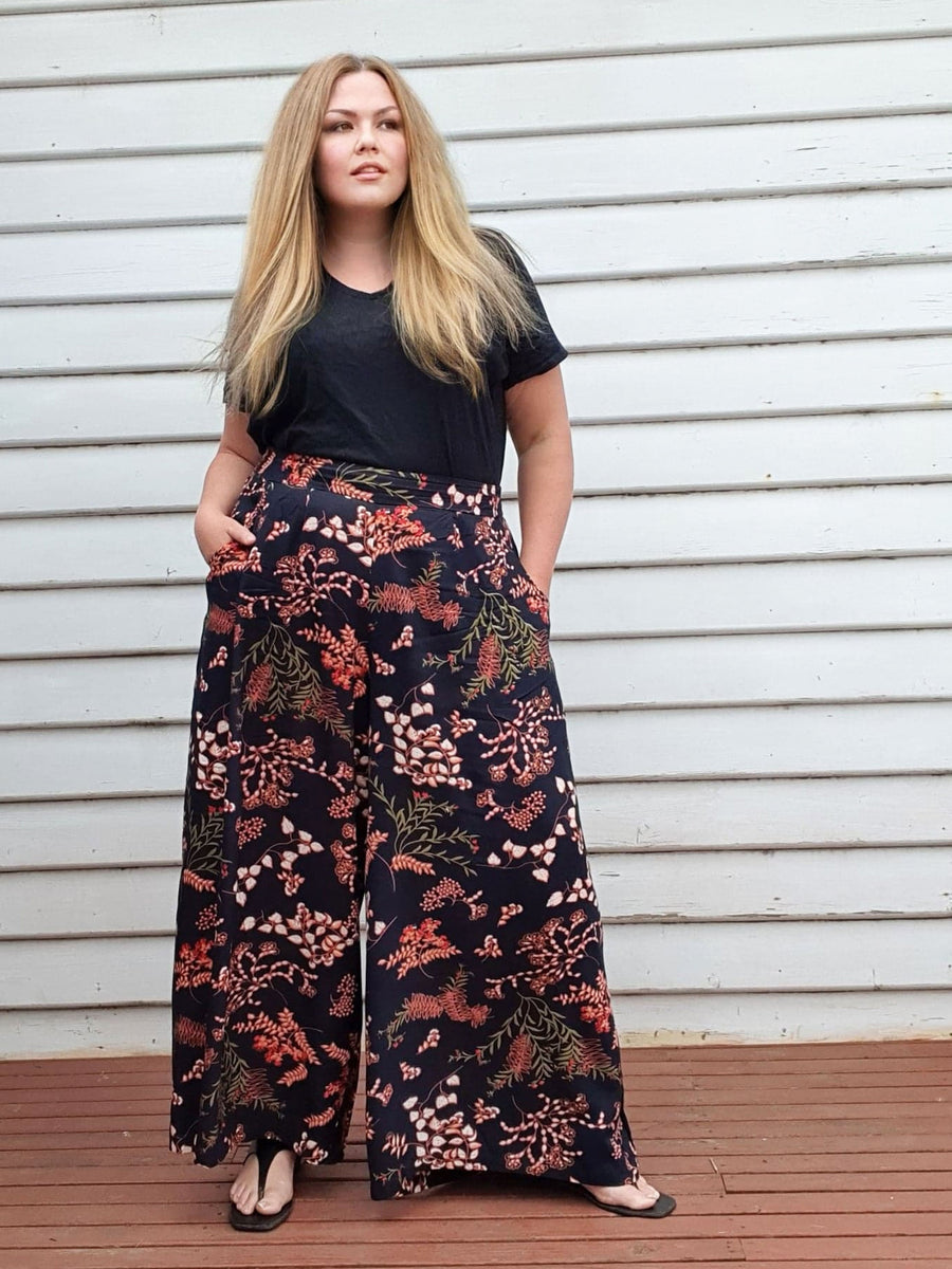 Palazzo Wide Leg Pants // Woodland