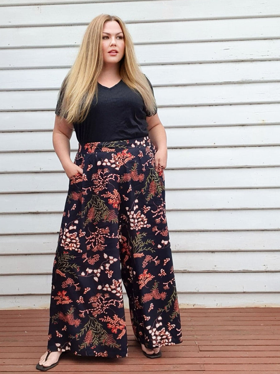 Palazzo Wide Leg Pants // Woodland
