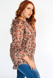 New Haven Top // Nude Floral