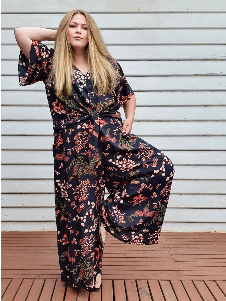 Palazzo Wide Leg Pants // Woodland