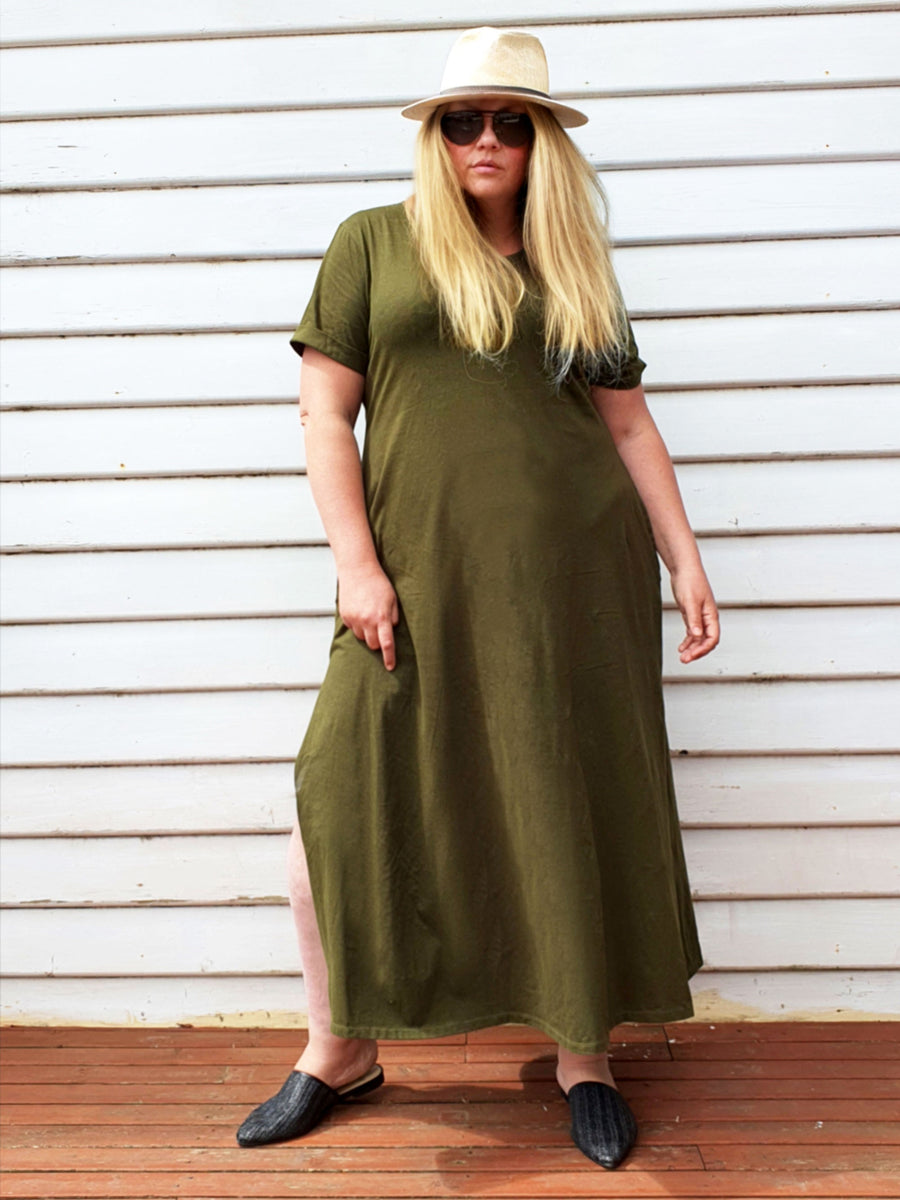 EveryDay T-Shirt Maxi Dress // Fatigue (Selling Out Quickly)