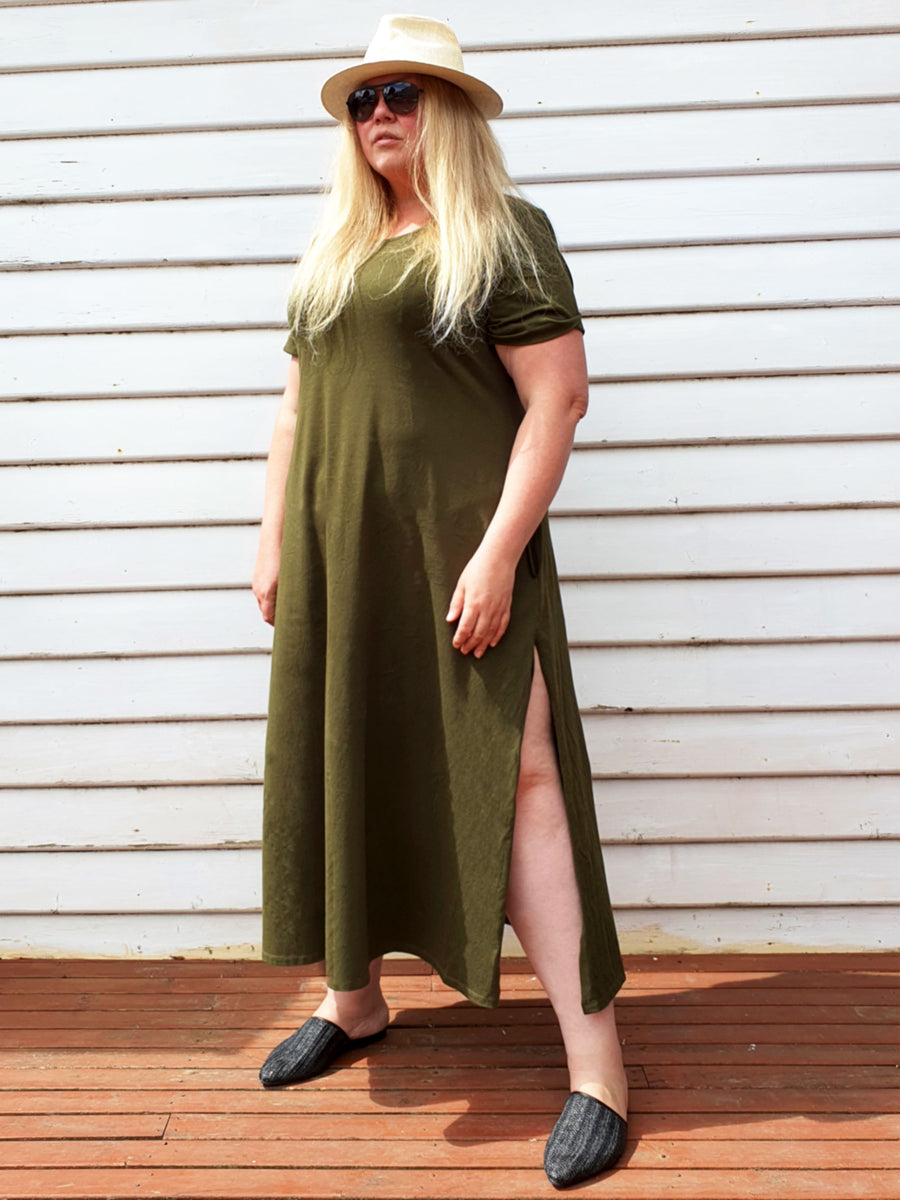 EveryDay T-Shirt Maxi Dress // Fatigue (Selling Out Quickly)