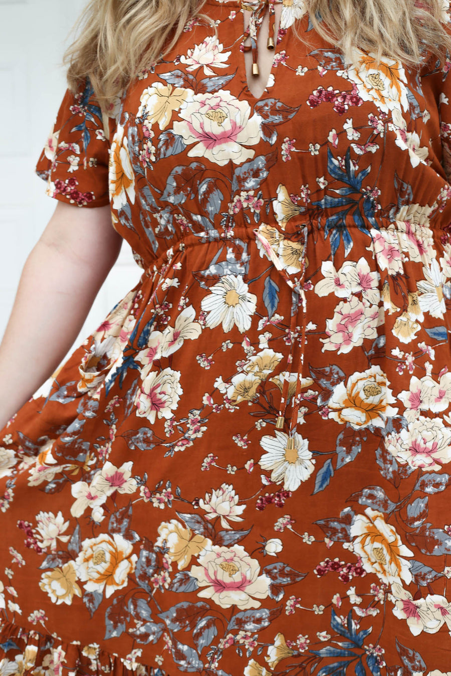 Tropical Maxi Dress // Cinnamon Floral