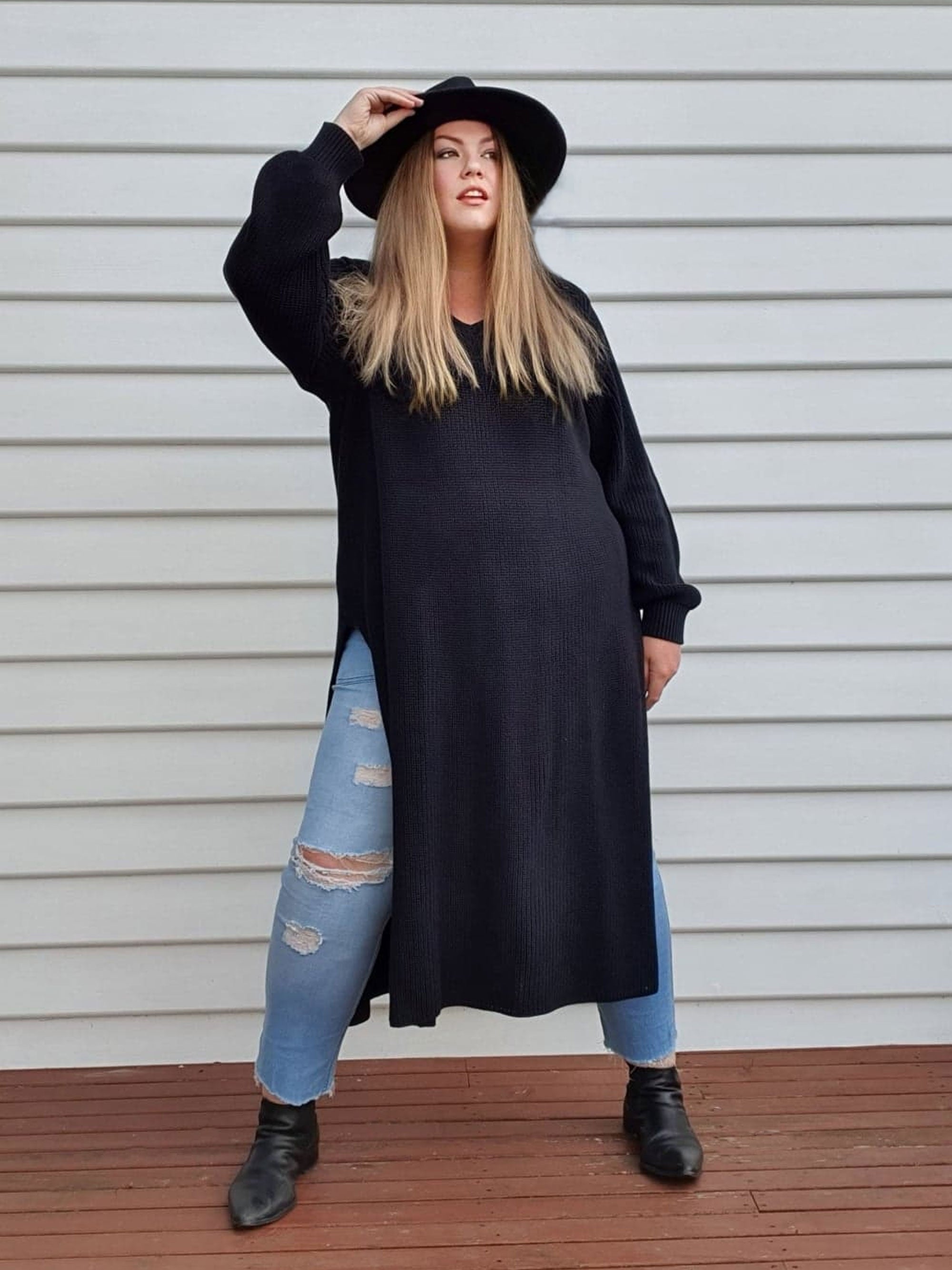 Black maxi outlet sweater